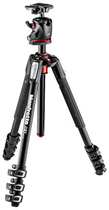 Manfrotto 190 Xpro- Kit trípode con rótula de Bola, 4 Secciones (Aluminio)