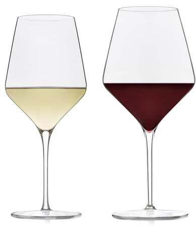 Libbey Signature Greenwich 12-Piece Party Wine Glasses set, Long Stem Wine Glasses for Red and White Wine, Ideal Wine Glass Gift Set for All Occasions