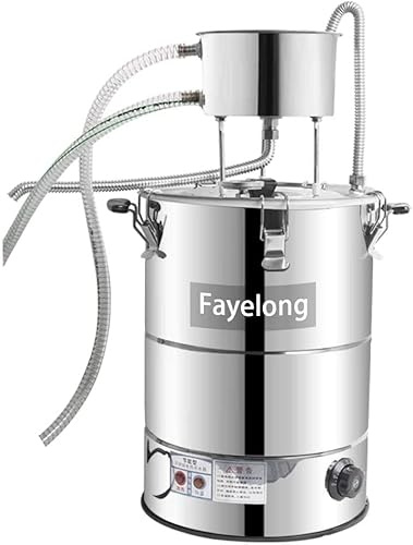 Fayelong 23/36/45/56 Litre Electric 220V DIY Home Distiller Moonshine Still Stainless Steel Boiler Spirits Pure Water Alcohol Oil Wine Brewing Kit (36L)