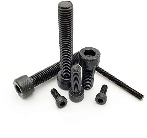 10/50 Stück M2 M2,5 M3 M4 M5 M6 M8 Stahl DIN912 Vollgewinde Innensechskantschraube 50 mm, 50 Stück M2
