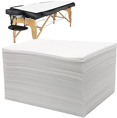 Luriseminger 100pcs Einweg Bettlaken, Einweg Massageliege Bettlaken Massageliege Auflage Einweg Vliesstoff Einwegbettlaken für SPA Tattoo - 80 x 180cm