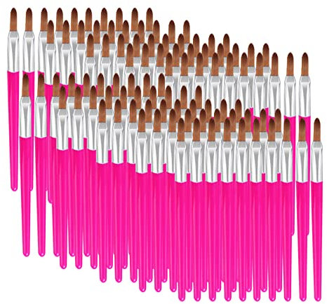 Roseflower cepillo de labios desechable100pcs - Aplicador de labios desechable Pincel de brillo de labios para aplicar uniformemente el maquillaje de labios sin derramar #6