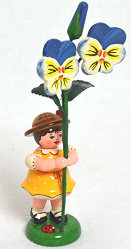 Hubrig Blumenkind, Mädchen mit Hornveilchen, Höhe etwa 11 cm