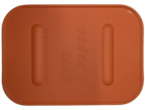 Segye Professional Wide Silicone Iron Rest Pad – Heat-Resistant, Non-Slip Rubber Cover for Irons | 6 1/4 x 8 3/4 | Protects & Secures Irons Safely
