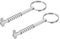 PATIKIL Acero Inoxidable 316 Pasador de Liberación Rápida 2Pcs Pasador para Toldo Bimini Longitud Utilizable 2.56 Diámetro 0.25 para Barcos con Cámara de Caída y Resorte
