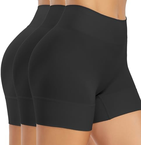 YUTYTH Anti Chafing Shorts Women Seamless Under Dress Shorts | Comfort Safety Boxer Shorts, Ladies Slip Shorts for Yoga Walking Cycling, Stretch & Smooth