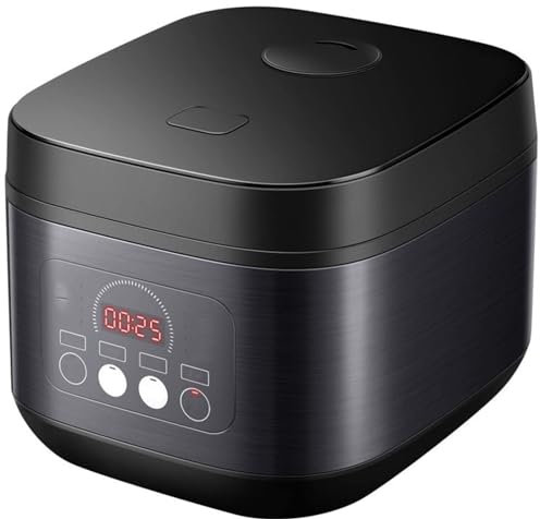 FfiMe Olla arrocera de 5 litros para Cereales, Olla arrocera Multifuncional doméstica, Olla arrocera pequeña, 24 Horas de conservación del Calor, Revestimiento Interior Antiadherente Espesado, Puede