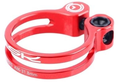 Sattelklemme 31,8mm 34.9mm Ultraleicht Fahrradsitz Postklemme 3 Farben Aluminiumlegierung Fahrrad Sattelstütze Klammern Mtb Sitzklemmclip Schnellspanner SattelstüTze (Color : 31.8mm red)