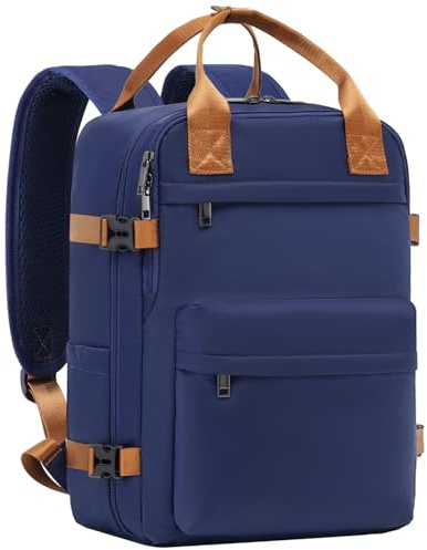 COOLIFE Handgepäck Rucksack 45x36x20 EasyJet Eurowings Laptopfach 32L | Reiserucksack Flugzeug wasserdicht Untersitz Diebstahlschutz Weekender – Wochenendtrip Städtetrip Freizeit für Damen Herren