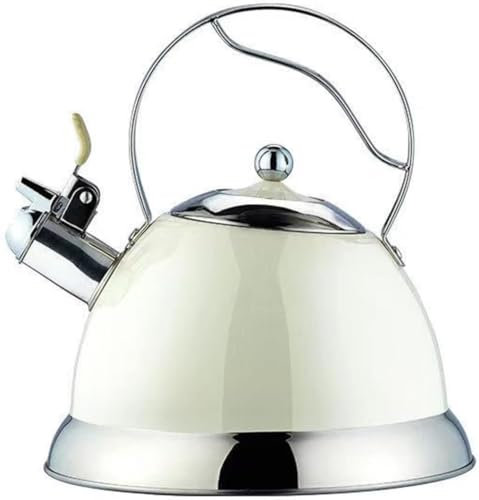 ABBNIA 3L Stainless Steel Whistling Tea Kettle With Capsulated Bottom for Even Heat Distribution the Perfect Stovetop Tea and Water Boilers for Your Home Dorm Condo or