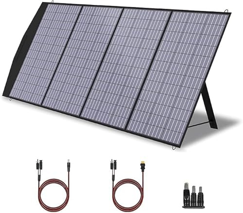 ALLPOWERS SP033 Panel solar plegable 200W IP66 impermeable, Kit de paneles solares 36V, cargador solar portátil para RV, portátil, generador solar, furgoneta, camping fuera de la red