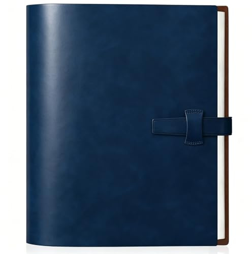 Miaikoe Fotoalbum 6x4 320 Fotos, Leder Cover Album mit 20PCS Kraftpapier Scrapbook hält 320 10x15cm vertikale Fotos für Familie Hochzeit Baby Graduation (Blau)