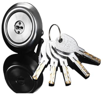 Cilindro Serratura,Cilindro per Porta Blocco Di Sicurezza Rame / Sostituire Serratura A Cilindro, A Livello Di C Serratura A Cilindro, Universale Tondo Cilindro, Ferro / Legno Serratura Della Porta