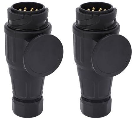 Zohisin Prise Électrique De Remorque 13 Broches Étanche en Plastique Cuivre Injection Connecteur Euro pour Véhicules & Remorques Européens