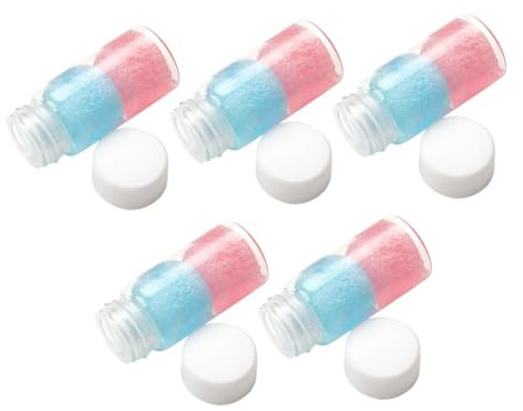 BCOATH 5 Stück Wimpern Pinzetten Reinigungsflüssigkeit mit Schwamm für Wimpernverlängerungen Salon Heimgebrauch Werkzeug Kleberentferner Pflege