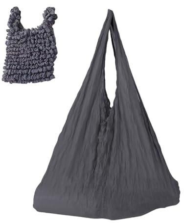 Återanvändbar grocery shoppingväska – tvättbar vikbar totes for groceries, grocery bags | Stretch Organizer med handtag | Stor kapacitet vikbar shoppingväska | För strand, resor, arbete, skola, gym