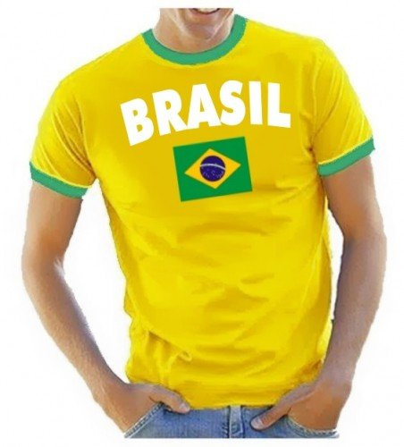 Coole-Fun-T-Shirts Herren T-Shirt Brazil BRASILIEN