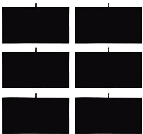 MOOCA 6-Piece Black Velvet Jewelry Display Tray Insert Pad.
