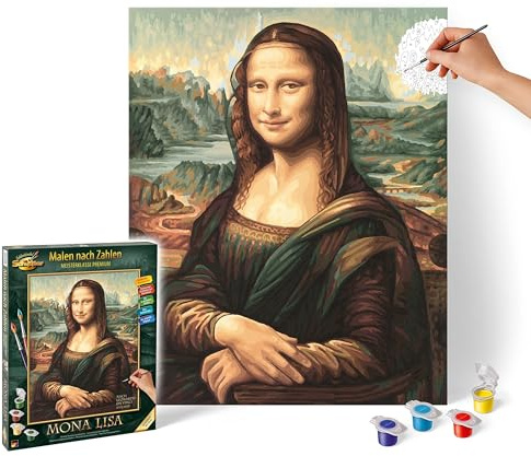 Schipper 609130511måla efter siffror – Mona Lisa – måla bilder för vuxna, inklusive borstar och akrylfärger, 40 x 50 cm, flerfärgad