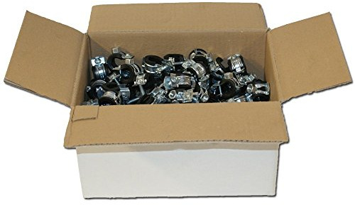 Stabilo-Sanitaer 75x Rohrschelle 32-35mm Stahl verzinkt mit Gummieinlage Rohrhalter Rohrbefestigung Rohrhalterung Gelenkrohrschelle Befestigungsschelle