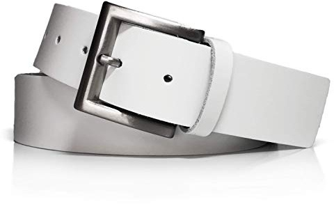 almela | Gürtel für Herren und Damen | Echtes Leder | 4 cm breit | 40 mm | Herrengürtel Damengürtel Ledergürtel Jeansgürtel | Kürzbar | Men's and women's leather belt