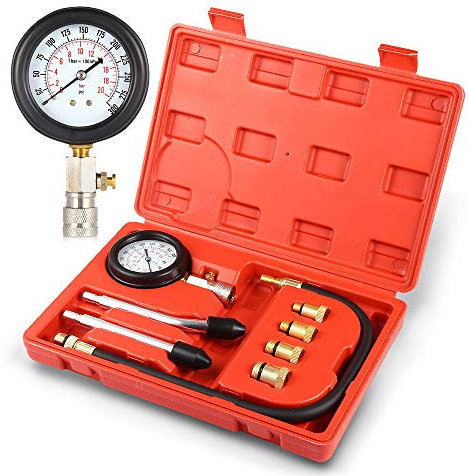 Benzin Engine Kompressionsprüfer Meßgerät Drucktester KFZ rrad Benzin Tester