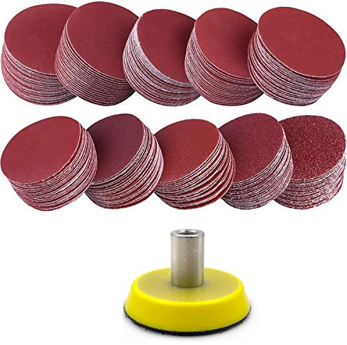 50mm Stützteller + 100 Schleifscheiben Schleifteller Kletteller passend für Proxxon LWB/E, LHW/E A, WP/E, WP/A, WPE, WPA