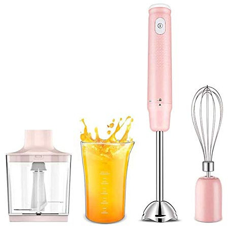 XIXIDIAN Immersion blender,120W 4-in-1 Immersion Hand Blender,Multifunctional Ultra-Stick, BPA-Free Food Chopper/Egg Whisk/Beaker Detachable
