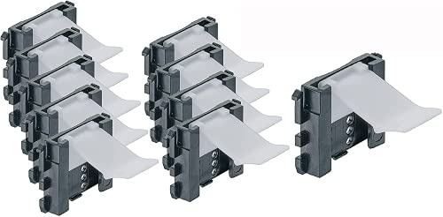 10 x Sockelhalterung für 19 mm Blende Befestigung Sockelklammer Sockelclip Sockelhalter Burger Bauformat Nolte Wellmann Rotpunkt Holtkamp Häfele Küche