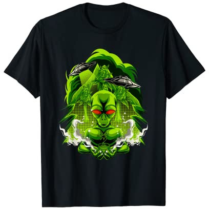 Weed Alien Dénoyauteur de cannabis T-Shirt