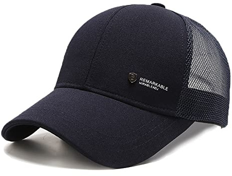 YAMEE Basecap Herren Mesh Baseball Cap, Sommer Sonnenhut für Draußen Sport mit Baseballkappen Sommermütze (Kopfumfang: 56-60cm)