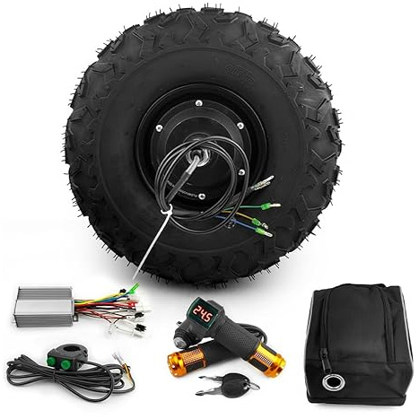 L-faster 48V 36V 350W 14.5 Zoll bürstenloses Getriebe DC Motor Gas Benzin angetriebene Rad elektrische Schubkarre Cart Kit