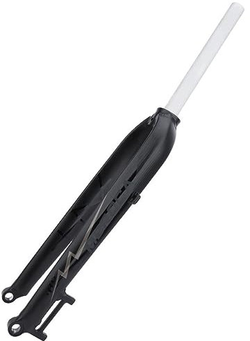 LHHL 26/27,5/29 Pollici Bicicletta da Montagna Forcella Rigida 1-1/8'' Freno A Disco Bicicletta Forcella Anteriore Tubo Dritto QR 9mm Forcella MTB 900g (Color : Black+Gray 100mm, Size : 26)
