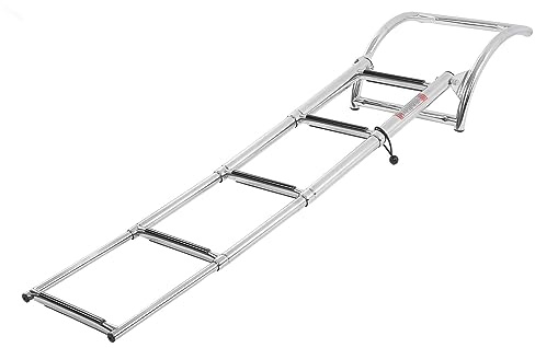 Échelle de Bain pour Bateau, échelle Intérieure d'entrée Pliante en Acier Inoxydable 316 à Finition Polie, Largement Utilisée pour Piscine pour Yacht