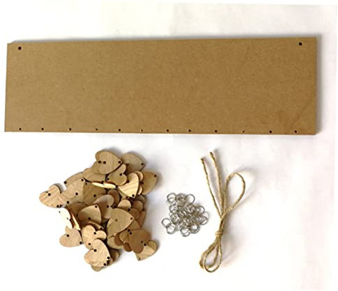 HAPINARY Holzkalender Für Familiengeburtstage Geburtstagskalender-erinnerung Wandkalender Aus Holz Geburtstagserinnerung Mit Love You More-design