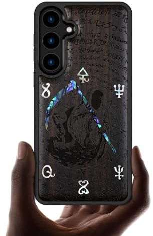 Carveit Handcrafted Case for Galaxy S24 (The Grim Reaper-Blackwood)
