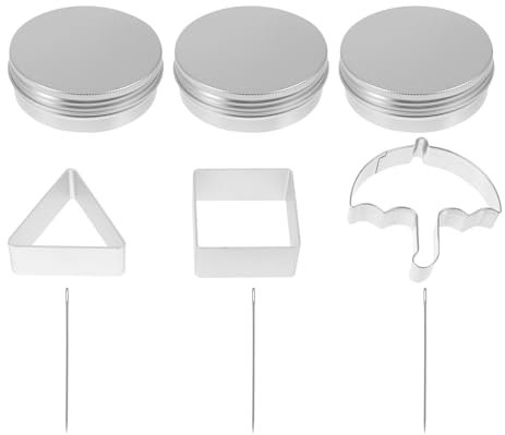 Alipis Ausstechformen Set 3Er Aluminium Plätzchenformen Für Keks Diy Backzubehör Kreative Fondantformen Regenschirm Dreieck Für Heim Backen Und Party