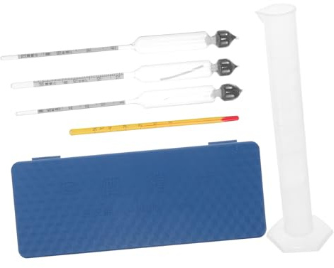 PRETYZOOM Misuratore Alcool Liquori Idrometro per Alcol, Vetro e Plastico, Facile da Leggere e Usare per Home Brew Beer