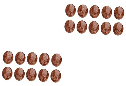 HOODANCOS 20 Stk Steinflecken ovale Edelsteine DIY Kuppel Handschmuck Miniatur Perlen für Schmuck Zubehör graceling retro styles decor ziernieten klappcreolen dekoring Edelstein-Patches rot