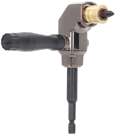 Rechtwinkliger Bohrer-Adapter, Chrom-Vanadium-legierter Stahl, 90 Grad rechtwinkliger Aufsatz, verstellbarer Bohrer-Adapter mit Griff