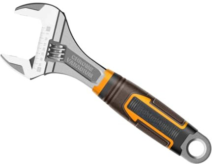 TANIASHOP Chiave Regolabile a Rullino Multiuso Chiave inglese Regolabile con Maniglia Antiscivolo Ideale per Lavori di manutenzione domestica e professionale (150mm)