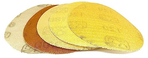 Disques abrasifs, Disques abrasifs à mailles de 125 mm, patins de ponçage à crochets et boucles de 5 pouces, disque sans poussière grain 60-3000, papier de verre tranchant antiblocage longue durée(50p