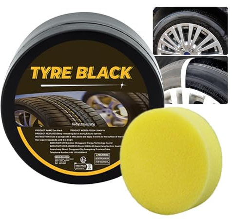 Nettoyant Et Brillant Pour Pneus, Pâte Brillante De Décontamination Pour Revêtement De Pneu De Voiture, Pâte De Revêtement De Rechapage D'entretien De Pneu, Pâte De Dressage De Pneu, Agent De Protecti