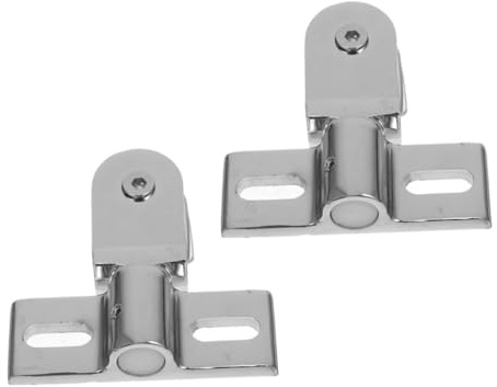 Cabilock 2pcs Shower Door Pivot Hinges Top and Bottom Bidirectional Hidden Hinges for Glass Shower Doors Zinc Alloy Hardware Smooth Opening