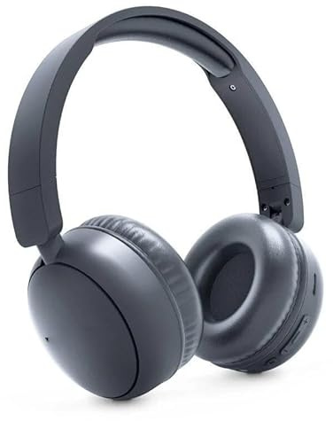 Cuffie Bluetooth con radio FM, connettività wireless, suono stereo, controllo integrato e utilizzo per musica e chiamate.