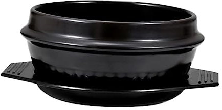 HOLIDYOYO Keramik Schmortopf 1100ml Mit Sockel Umweltfreundlicher Suppentopf Bibimbap Topf Säure Und Laugenbeständig Energiesparend