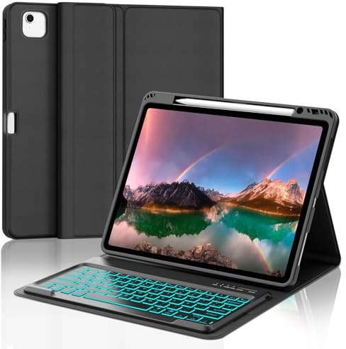 Funda con Teclado para iPad Air 13 M4 2026/M3 2025/M2 2024 y iPad Pro 12,9