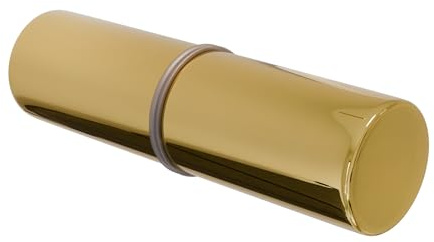 BRIXWELL BSK112BR Cylinder Style Back to Back Shower Door Knob for 1/4 to 1/2 (6 to 12mm) Glazing Thickness Polished Brass Finish