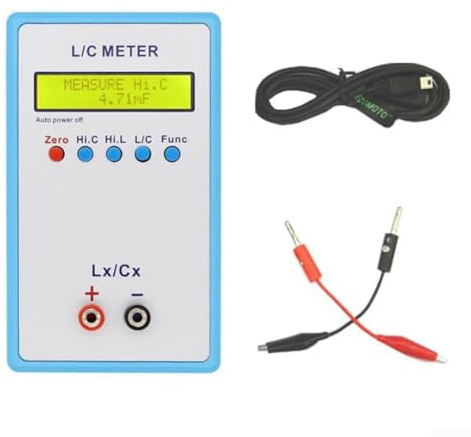Multimètre à inductance et condensateur, LC-200A LCD numérique portable Capacitances Inductance Meter LC Meter 1PF-100mF