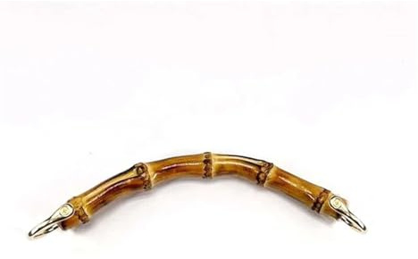 TXLEAPEY Manici for Borse in bambù for da Donna, Manici for a Mano con Fibbia a Maglie, for Intrecciati for Accessori Fai Te for la Realizzazione di(A1 Wooden Bag Handle)